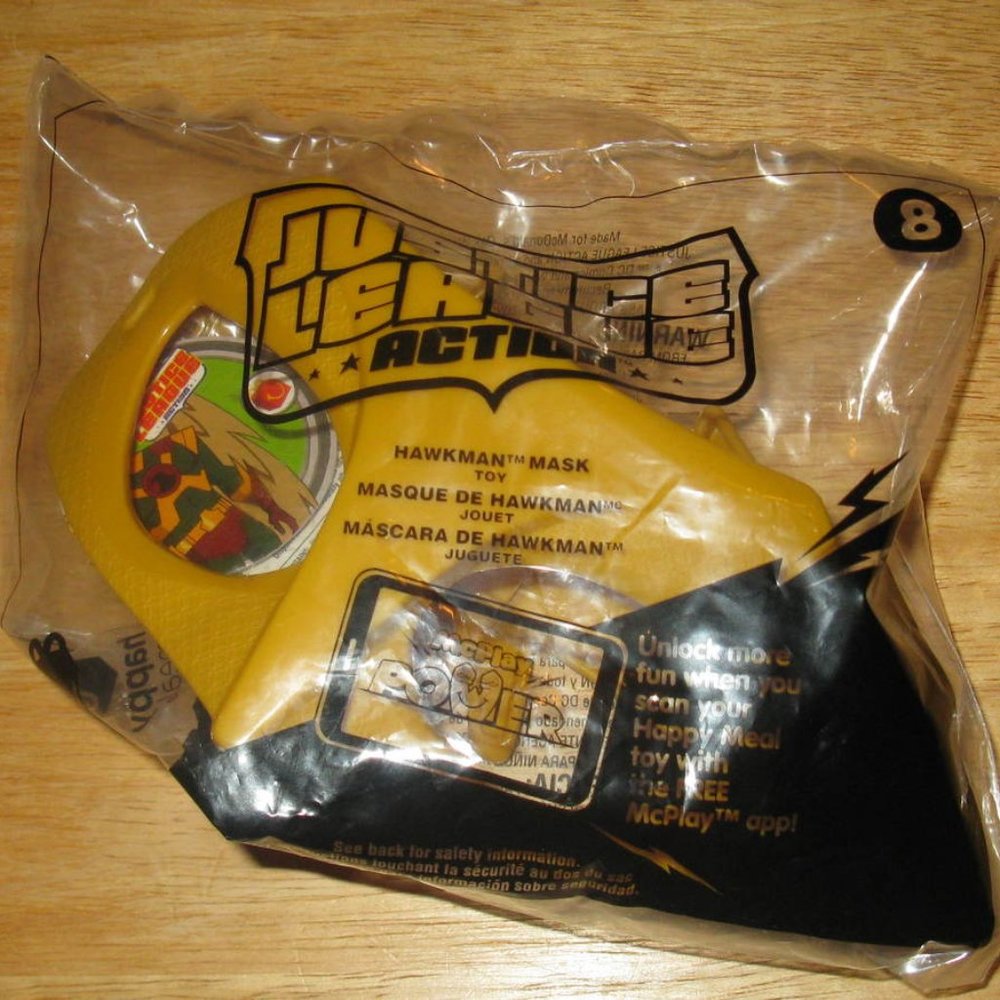 McDonald's Justice League Action Hawkman Mask # 8